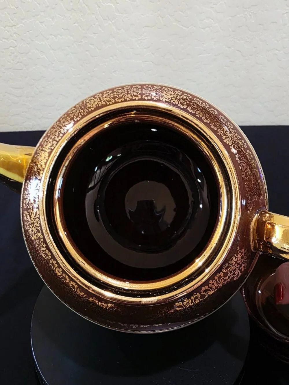 Vintage Teapot SUDLOW'S BURSLEM ENGLAND Green Gold Greek Mythology Porcleain